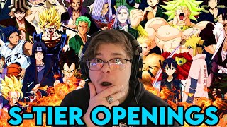 *new anime fan* reacts to BEST ANIME OPENINGS & ENDINGS