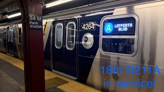 4K⁶⁰: Ride on Brooklyn bound NEW R211A A to Penn Station