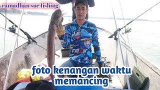 Foto kenangan waktu memancing