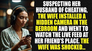 Suspecting her husband of cheating, the wife installed a hidden camera in the bedroom and went...