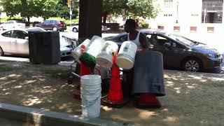 Washington street drummer