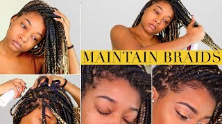 Maintain Box Braids | How to Wash Scalp, Stop Itching, Flakes, & Frizz + Moisturize Hair