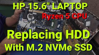 HP Ryzen 5 Laptop SSD Upgrade From HDD