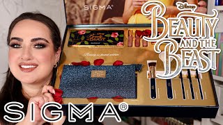 SIGMA BEAUTY X BEAUTY AND THE BEAST COLLECTION REVIEW!