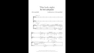 This holy night - arr. Olivia Sparkhall