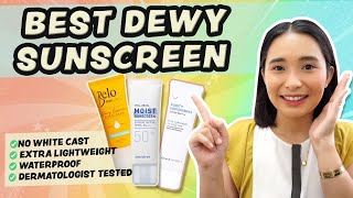 3 Best DEWY SUNSCREEN for OILY & DARK SKIN | Zero White Cast & Fast Absorbing