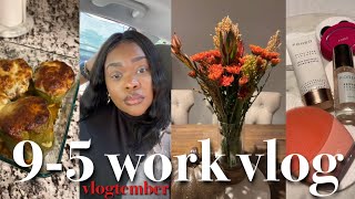 EP. 104 | I GOT THE JOB!!! + FALL FLOWER ARRANGEMENT + NEW SKINCARE TINGZ | 9-5 WORK WEEK IN MY LIFE