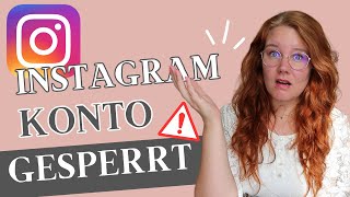 Instagram KONTO GESPERRT😱 Das musst du JETZT tun