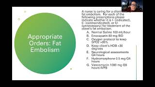 Adult Med/Surg: Fat Embolism Syndrome NEW Lecture