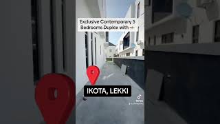 Exclusive 5 Bedrooms Duplex in lekki #shortvideo #shorts #5bedroom #homes #luxury #affordable #lekki