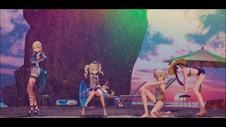 【MMD】Rollin' ~Genshin Impact~ lumine mona barbara jean