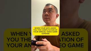 WHEN YOUR WIFE ASKED YOU YOUR ANNUAL VIDEO GAMES EXPENSE  #comedy #PlayStation #NintendoSwitch  #ps5