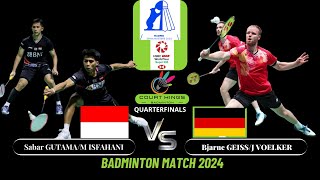 Sabar GUTAMA/M ISFAHANI (INA) VS Bjarne GEISS/J VOLKER (GER) WD [QF] | Madrid Spain Master 2024