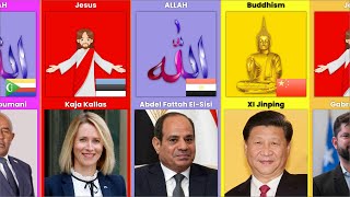 195 Countries State Leaders and Their GOD (31-60)