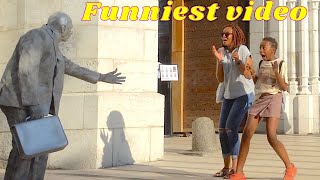 Bushman & Statue prank, (the best funny video you will ever see today)2023   #Mahdi Fun