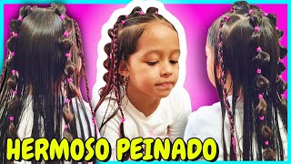 ❤️😍 BONITO PEINADO PARA NIÑA CON LIGAS | Cute hairstyle for girls