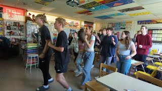 West High German 3 students learn through song