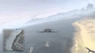 GTA Online: Hit the parachuter in mid-air with the Luxor airplane