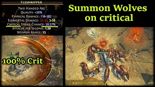 Spectral Wolf summoner (Cleave crucible mod) - Path of Exile (3.21 Crucible)