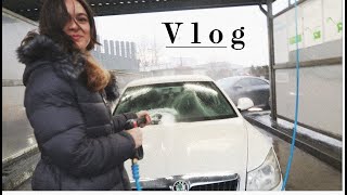 Vlog | Cum spal masina pentru prima data | In oras ca fetele 😂