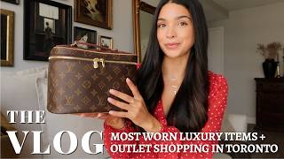 MY MOST WORN LUXURY ITEMS THIS SUMMER + OUTLET SHOPPING IN TORONTO | VLOG S5:E26 | Samantha Guerrero