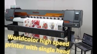 Worldcolor Eco solvent printer with single head||i3200 head||worldcolor digital printer||World color