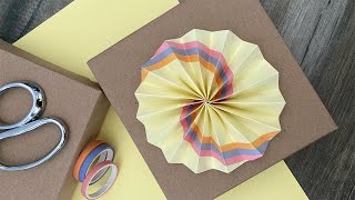 Washi Tape Rosette Gift Topper | Rainbow Crafts | Gift Wrapping