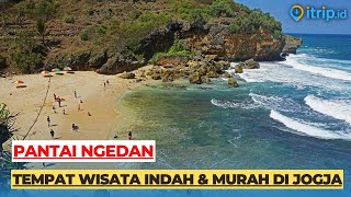 Pantai Ngedan, Pantai Cantik yang Diapit Dua Bukit Eksotis di Gunung Kidul