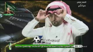 نقاش حسام القحطاني وعبدالكريم الحمد حول الاعلام الاهلاوي والهلالي