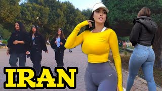 Life In IRAN The Amazing Country | Walking In Beautiful Park In Tehran Lale Park