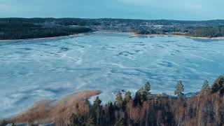 Frozen Lake in Sweden | Music: The Frozen Call by Jonna Jinton