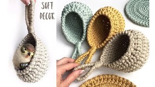 😍 Отличный подарок для всех подруг | Подвесная корзина крючком | Soft Decor