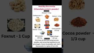 Homemade high protein healthy bournvita powder. #healthy #healthyfood #healthyrecipes #health