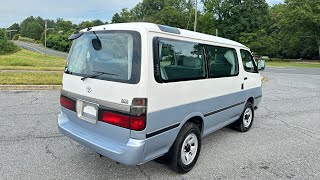 1996 TOYOTA HIACE SUPER CUSTOM G KZH106 - 74,804 Miles - TURBO DIESEL- 4WD - DRIVING VIDEO