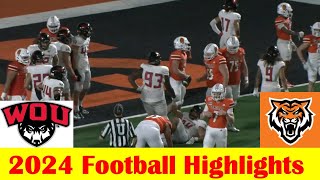 Western Oregon vs Idaho State Football Game Highlights 9 7 2024