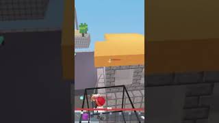 I Made Him RUSH(Bedwars Roblox) #shorts