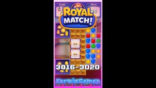 Royal Match Level 3016 3017 3018 3019 3020 - No Boosters Gameplay