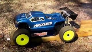 Rc8t3 Truggy 4stroke Yard test! - Track Test Soon!!