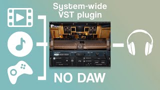 How to run a system-wide VST effect plugin (like Waves) all the time (without a DAW)