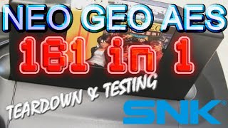 SNK Neo Geo AES 161 in 1 Teardown & Testing