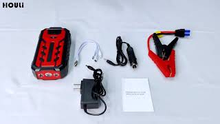 Portable Car Power Bank Jump Starter 12000mAh Battery Powered Car Jump Starter For 12v 1200A