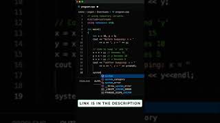 Swap Integers Without Temporary Variable in C++  #shorts #coding #programming