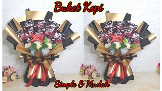 membuat buket kopi dan rokok yang simpel dan mudah