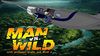 Bear Grylls animated version | Bear Grylls man vs Wild