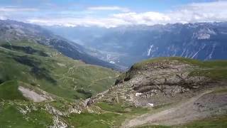 Bella Lui, randonnée d'été en dessus de Crans-Montana dans le canton du Valais