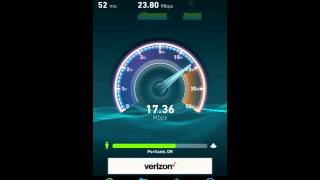 Nexus 6P LTE speedtest T-Mobile Portland, OR