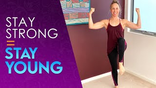 20 mins strength training with bodyweight over 40s