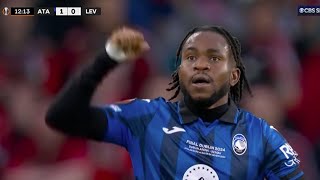 Lookman two goals vs Bayern Leverkusen and celebration ~ 2024