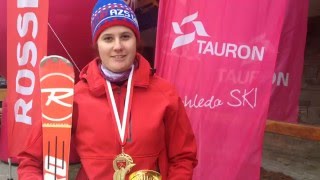 Klaudia Górecka - najszybsza zawodniczka Mistrzostw Polski Amatorów w slalomie 2015/2016