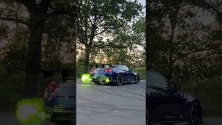 Nissan R35 GTR Shooting huge green flames 🔥